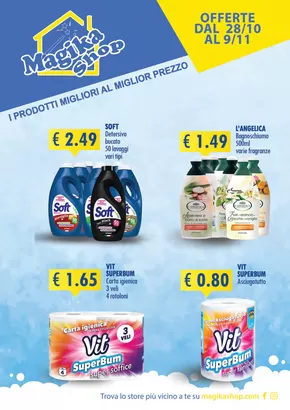 Volantino Magika Shop a Trebisacce | I prodotti migliori al miglior prezzo | 28/10/2024 - 9/11/2024