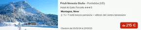 Volantino MD Viaggi a Ossi | Check-in dal 05/12/24 al 21/03/25 | 28/10/2024 - 21/3/2025