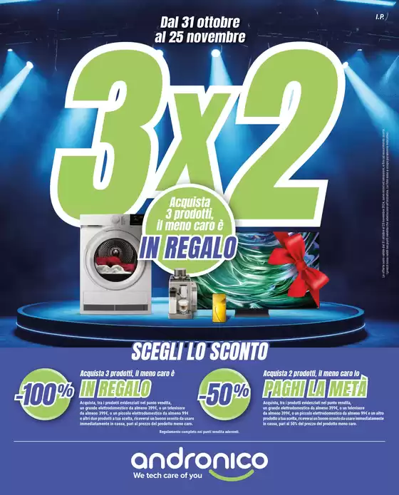 Volantino andronico a Brescia | 3X2da andronico! | 31/10/2024 - 25/11/2024