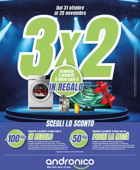 Offerte di Elettronica a Calvisano | 3X2da andronico! in andronico | 31/10/2024 - 25/11/2024