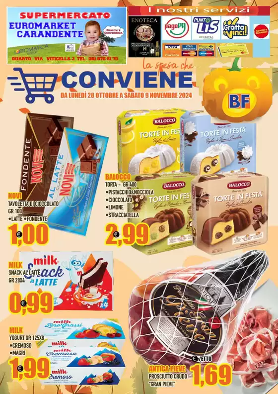 Volantino Euromarket Carandente a Quarto | La spesa che conviene | 15/11/2024 - 23/11/2024