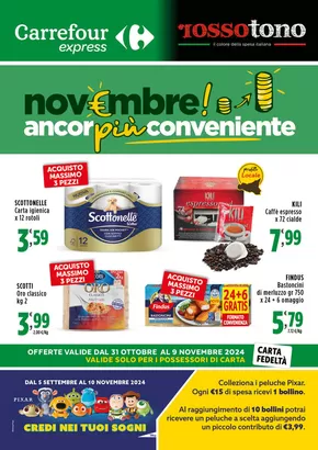 Volantino Carrefour Express | Novembre! Ancor piu conveniente | 31/10/2024 - 9/11/2024