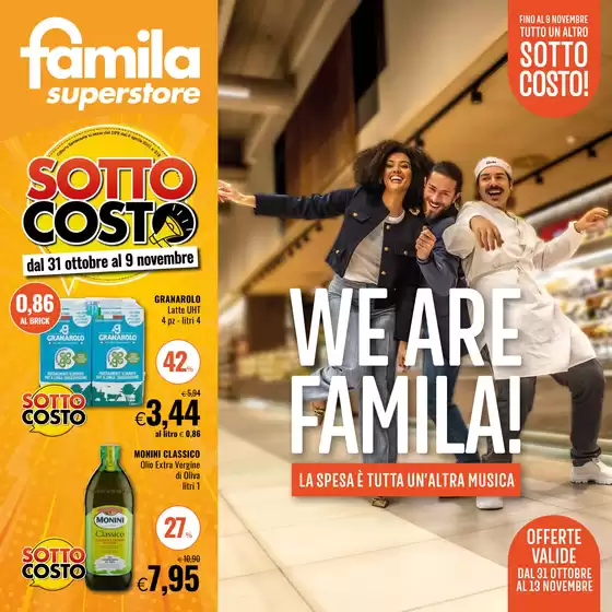 Volantino Famila Superstore a Montemarciano | Sottocosto | 31/10/2024 - 13/11/2024