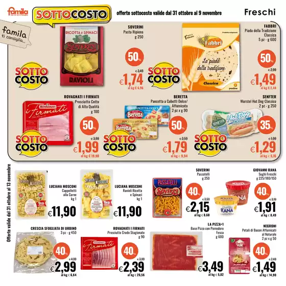 Volantino Famila Superstore a Montemarciano | Sottocosto | 31/10/2024 - 13/11/2024