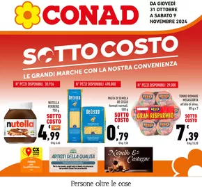 Offerte di Iper e super a Castrignano del Capo | SOTTOCOSTO in Conad | 31/10/2024 - 9/11/2024