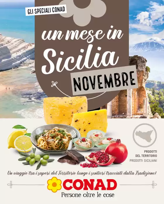 Volantino Conad a Caltanissetta | Un mese in Sicilia | 31/10/2024 - 30/11/2024