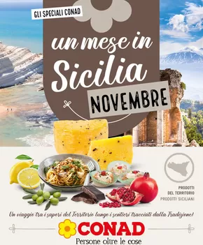 Offerte di Iper e super a Cerda | Un mese in Sicilia in Conad | 31/10/2024 - 30/11/2024