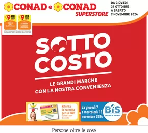 Volantino Conad Superstore a Civitella di Romagna | Sottocosto | 31/10/2024 - 9/11/2024