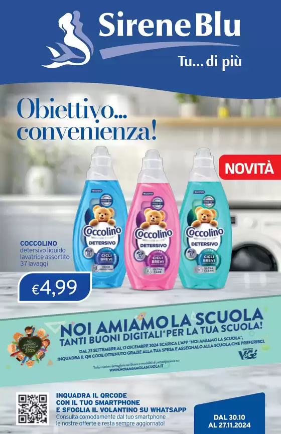 Volantino Sirene Blu a Montebello Vicentino | Obiettivo...convenienza! | 29/10/2024 - 27/11/2024