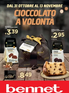 Volantino Bennet a Caino | Cioccolato A Volontà | 31/10/2024 - 13/11/2024