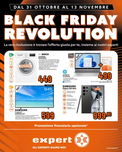 Offerte di Elettronica a Buonconvento | Black Friday Revolution! in Expert | 31/10/2024 - 13/11/2024