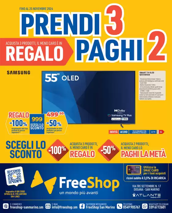 Volantino Freeshop a Verucchio | Prendi 3 paghi 2 | 31/10/2024 - 25/11/2024