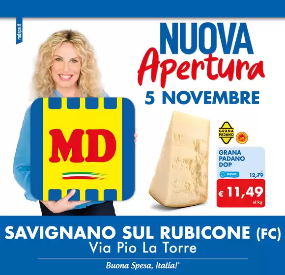 Volantino MD a Savignano sul Rubicone | Nuova apertura a Savignano sul Rubicone! | 5/11/2024 - 17/11/2024