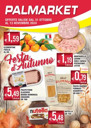 Volantino Palmarket a Codroipo | Offerte valide dal 31 ottobre al 13 novembre | 31/10/2024 - 13/11/2024