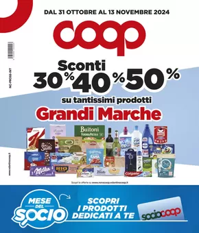 Volantino Coop a Lusigliè | Grandi marche | 31/10/2024 - 13/11/2024