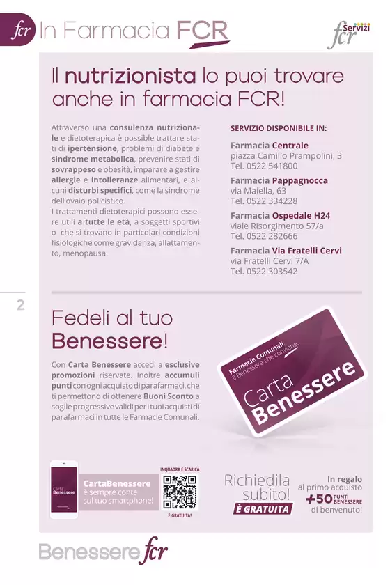 Volantino Farmacie Comunali Riunite a Reggio Emilia | Benessere | 1/11/2024 - 30/11/2024