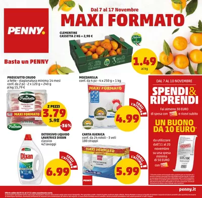 Offerte di Discount a Genova | Maxi formato in PENNY | 7/11/2024 - 17/11/2024