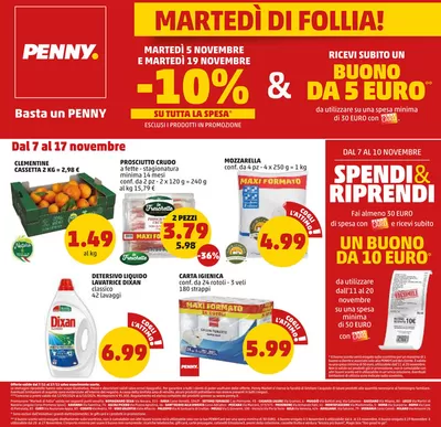 Volantino PENNY a Vazzano | Maxi formato | 7/11/2024 - 17/11/2024