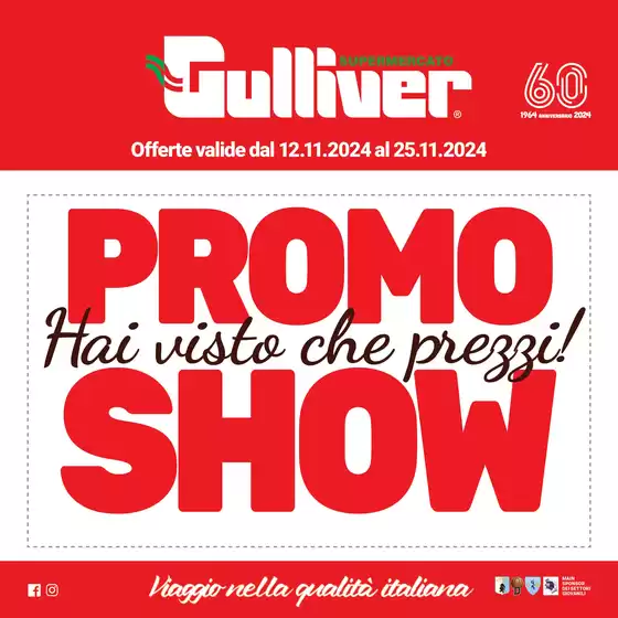 Volantino Gulliver a Piacenza | Promo Show | 12/11/2024 - 25/11/2024