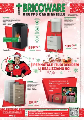 Offerte di Bricolage a Nola | E per natale i tuoi desideri li realizziamo noi in Bricoware | 30/10/2024 - 24/11/2024