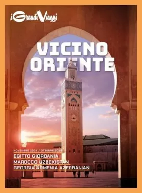 Volantino I Grandi Viaggi a Monza | Vicino Oriente | 31/10/2024 - 30/11/2025