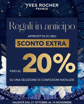 Offerte di Salute e Benessere a Bologna | Sconto extra fino al 20% in Yves Rocher | 31/10/2024 - 14/11/2024