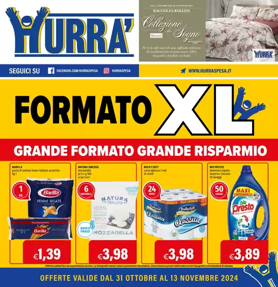 Volantino Hurrà Discount a Terni | Formato XL | 31/10/2024 - 13/11/2024