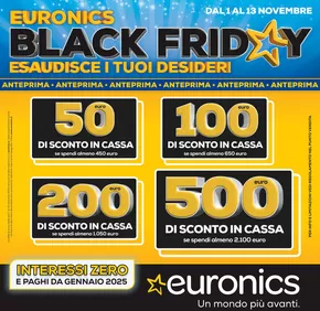 Volantino Euronics a Cellino Attanasio | Black Friday - Esaudisci i tuoi desideri | 1/11/2024 - 13/11/2024