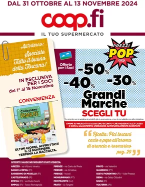 Volantino Coop a San Benedetto Val di Sambro | Grandi marche | 31/10/2024 - 13/11/2024