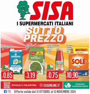 Volantino Sisa | Sotto prezzo | 31/10/2024 - 13/11/2024