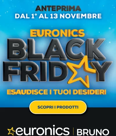 Volantino Euronics a Commessaggio | Black Friday! Esaudisci i tuoi desideri | 1/11/2024 - 13/11/2024