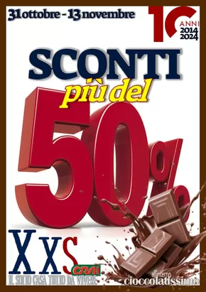 Volantino Xxs Market a Milano | Sconti piu del | 31/10/2024 - 13/12/2024