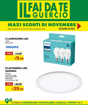 Offerte di Bricolage a Moncalieri | Maxi Sconti di Novembre in Il Faidate Guercio | 31/10/2024 - 24/11/2024