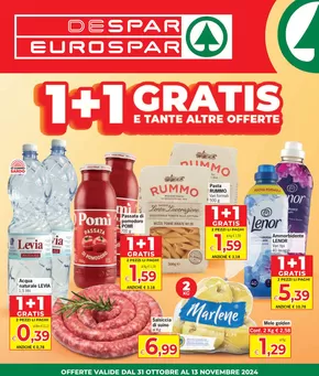 Offerte di Iper e super a Aritzo | 1+1 gratis in Despar | 31/10/2024 - 13/11/2024