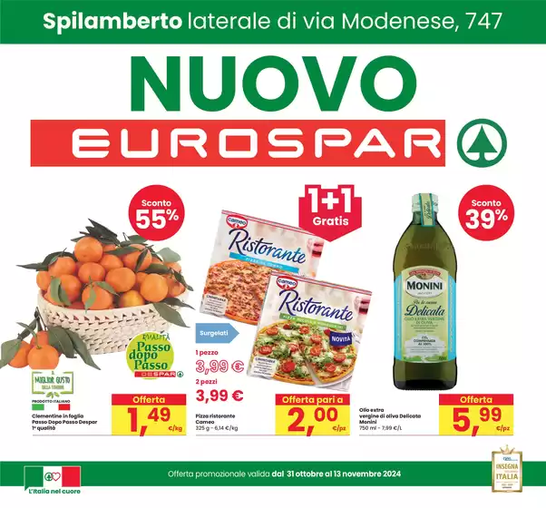 Volantino Eurospar a Spilamberto | Nuovo eurospar | 31/10/2024 - 13/11/2024