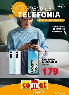 Offerte di Elettronica a Bologna | Speciale Telefonia! in Comet | 1/11/2024 - 13/11/2024