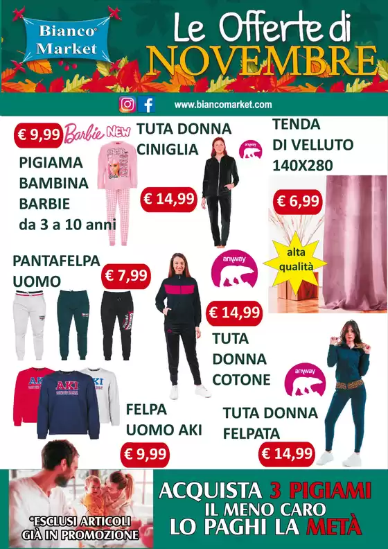 Volantino Bianco Market a Marsala | Le offerte di novembre | 1/11/2024 - 30/11/2024