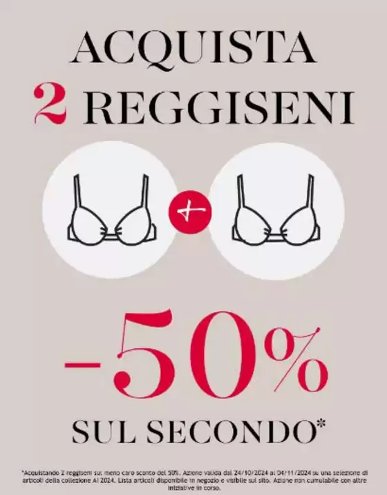 Volantino Lovable a Bolzano | Acquista 2 reggiseni | 1/11/2024 - 30/11/2024