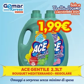 Offerte di Cura casa e corpo a Pozzuoli | Omaggi a sorpressa senza minimo di spesa in Gemar Detersivi | 1/11/2024 - 30/11/2024