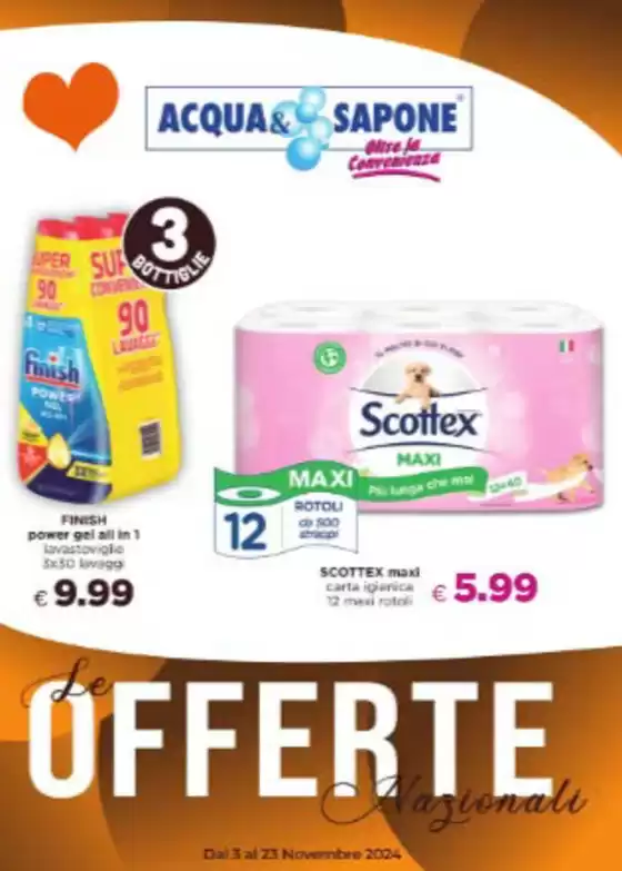 Volantino Acqua & Sapone a Milano | Offerte  | 4/11/2024 - 23/11/2024