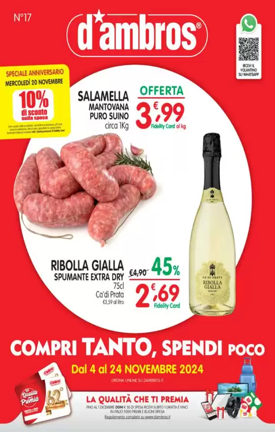 Volantino D'Ambros | Compri tanto spendi poco | 4/11/2024 - 24/11/2024