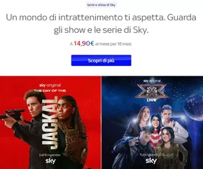 Volantino Sky a Rimini | A 14,90€ al mese 18 mesi | 4/11/2024 - 31/12/2024