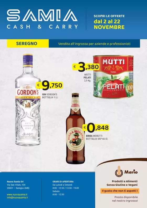 Volantino Samia Cash and Carry a Seregno | Scorpi le offerte | 4/11/2024 - 22/11/2024