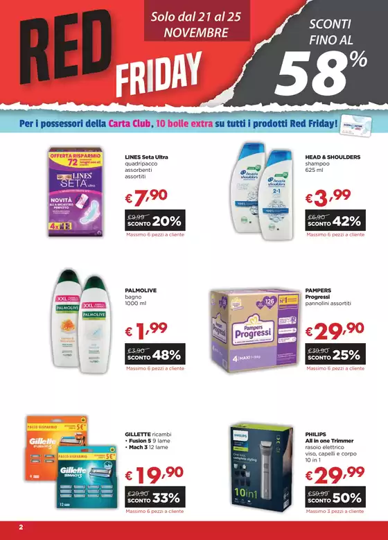 Volantino Acqua & Sapone a Monza | Red Friday | 4/11/2024 - 26/11/2024