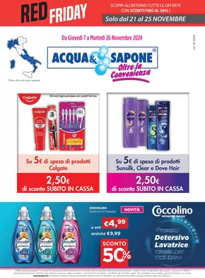 Volantino Acqua & Sapone a Torino | Red Friday | 4/11/2024 - 26/11/2024