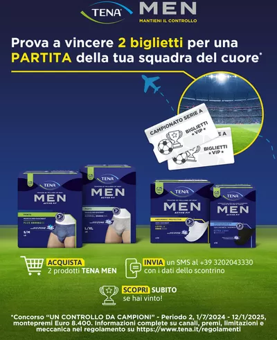 Offerte di Iper e super a Albareto | Concorso TENA MEN! in TENA MEN | 4/11/2024 - 15/12/2024