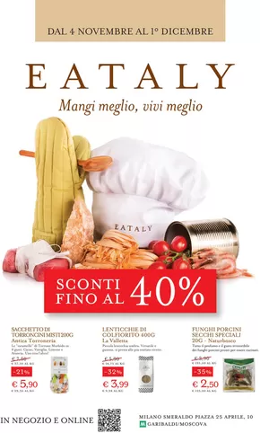 Offerte di Ristoranti a Milano | Mangi meglio, vivi meglio in Eataly | 5/11/2024 - 1/12/2024