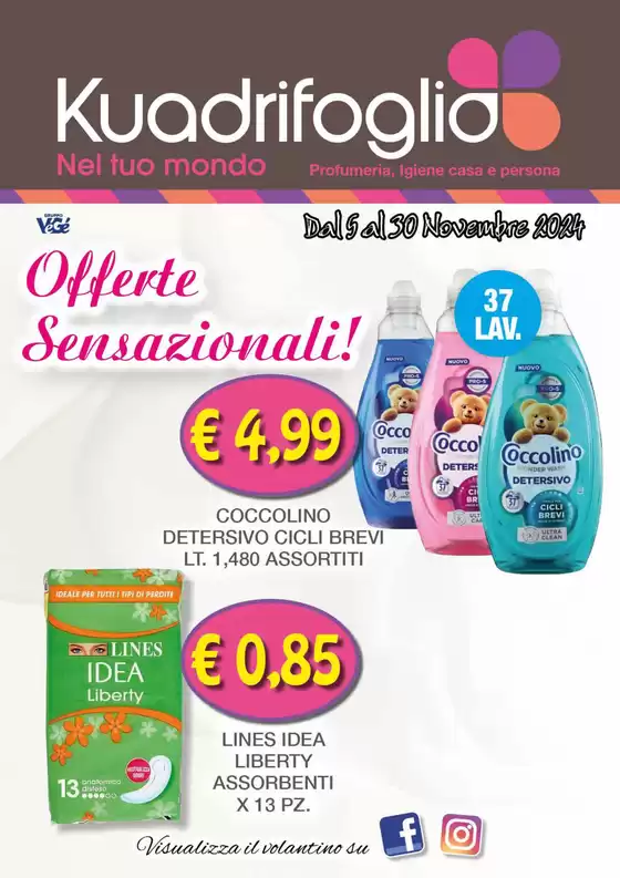 Volantino Kuadrifoglio a Motta di Livenza | Offerte senzazionali! | 5/11/2024 - 30/11/2024