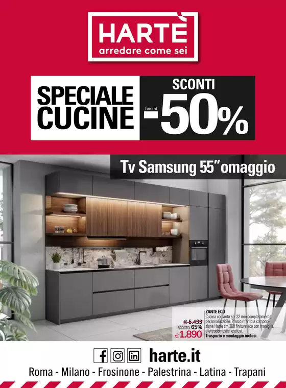 Volantino Hartè a Arzano | Sconti -50% | 5/11/2024 - 15/12/2024