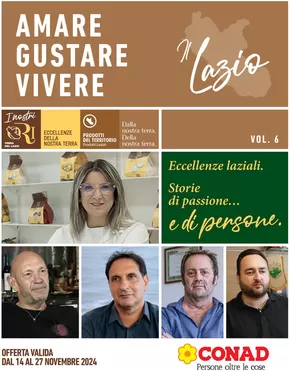 Volantino Conad a Fiumicino | Amare gustare vivere | 14/11/2024 - 27/11/2024